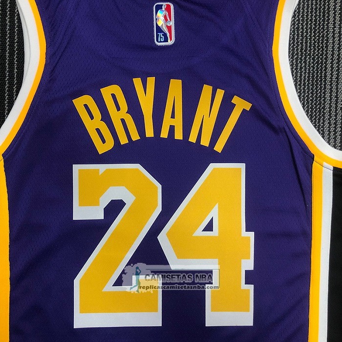 Camiseta Los Angeles Lakers Kobe Bryant NO 24 Statement 2021-22 Violeta